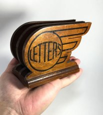 画像8: 1930's【LETTERS】Wooden Letter Holder  (8)