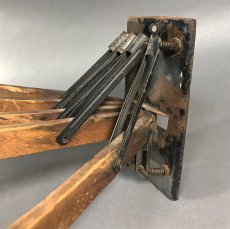 画像3: 1900-20's "WOOD" Wall Mount Clothes Rack (3)