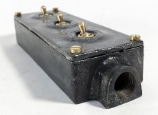 画像4: 1930-40's "Triple" Iron×Brass Toggle Switch (4)