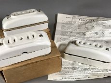 画像2: 1940's "SURFOLET" Porcelain Outlet【デッドストック3個セット】 (2)