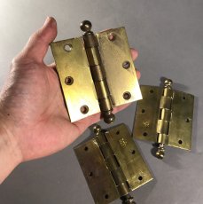 画像6: 1930's 特大 "Ball Tip" Door Hinges【3-set】 (6)