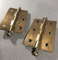 画像3: 1920-30's "Ball Tip" Cabinet Hinges (3)