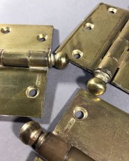 画像3: 1930's 特大 "Ball Tip" Door Hinges【3-set】 (3)