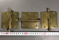 画像2: 1930's 特大 "Ball Tip" Door Hinges【3-set】 (2)