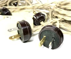 画像6: -＊残りラスト1台＊- 1950's【4m】Extension Cord + Bakelite 2-Outlet (6)