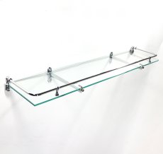 画像2: 1940-50's French Bathroom Glass Shelf (2)