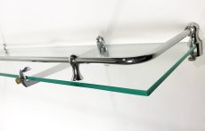 画像10: 1940-50's French Bathroom Glass Shelf (10)