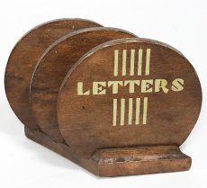 画像2: 1930's【LETTERS】Wooden Letter Holder (2)