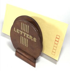 画像8: 1930's【LETTERS】Wooden Letter Holder (8)