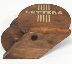画像7: 1930's【LETTERS】Wooden Letter Holder (7)