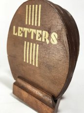 画像3: 1930's【LETTERS】Wooden Letter Holder (3)