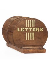 画像1: 1930's【LETTERS】Wooden Letter Holder (1)