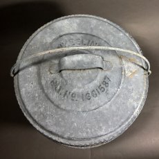 画像5: Early-1940's "Wheeling" MINI Garbage Can  (5)