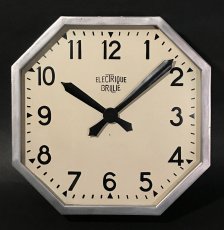 画像1: 1930's French Art Déco "BRILLIE" Wall Clock 【特大です】 (1)