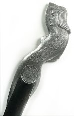 画像1: 1920-40's "Art Deco" Nude Lady Aluminum Letter Opener (1)