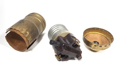 画像2: 1930-40's【LEVITON】Brass Lamp Socket