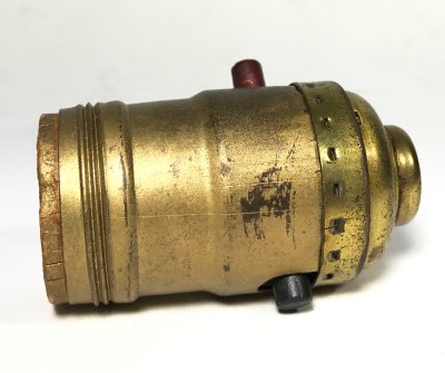 画像1: 1930-40's【LEVITON】Brass Lamp Socket
