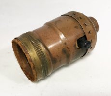 画像2: 1930-40's【LEVITON】Brass Lamp Socket (2)
