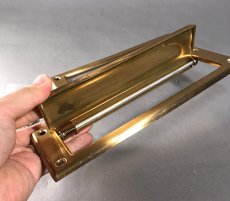 画像2: 1950-60's Brass Mail Slot w/ interior trim (2)