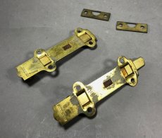 画像4: PAT.1926 Brass Slide" Door Lock【2個セット】 (4)