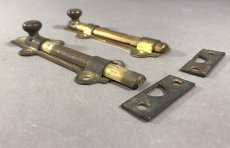 画像2: PAT.1926 Brass Slide" Door Lock【2個セット】 (2)