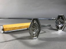 画像2: 1950-60's Chrome Steel Towel Bar + Paper Holder (2)