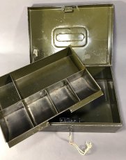 画像4: 1940's "ASCO NEW YORK" Steel Cash Box with Key (4)