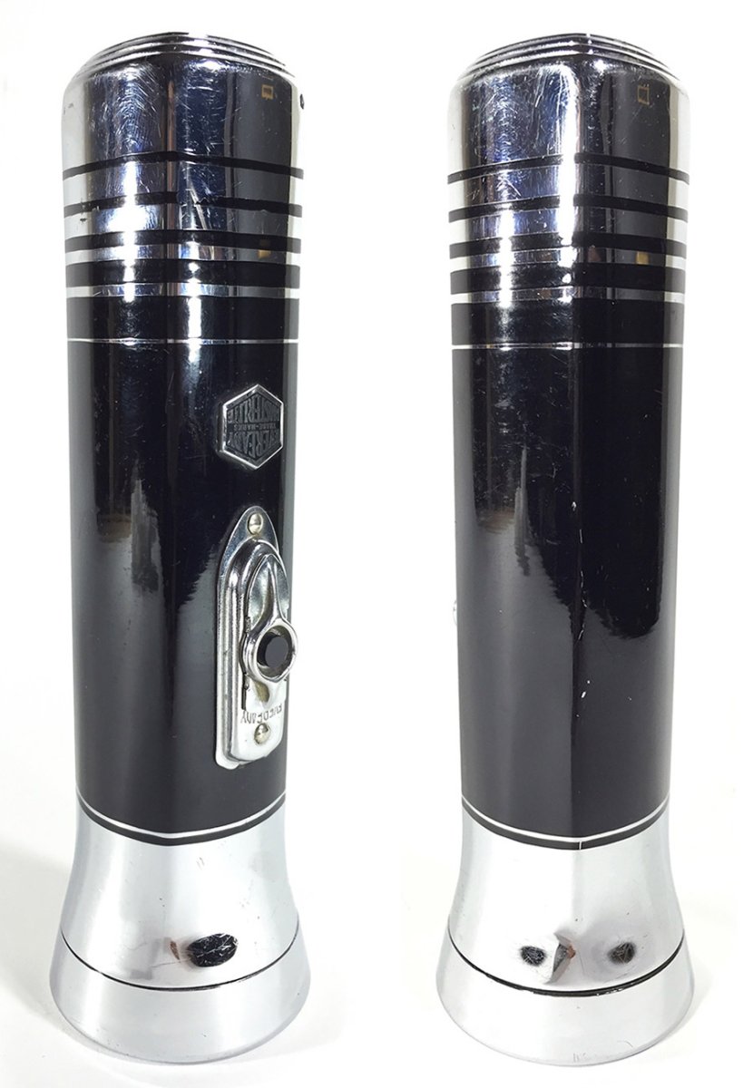 画像7: 1930-40's 【EVEREADY】Art Deco Flash Light "BLACK × SILVER" (7)