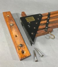 画像3: 1920-30's "Holds more Hanger" Wood＆STEEL Folding Hanger (3)