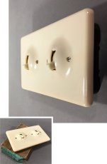 画像1: 1940's "Art Deco" Bakelite Switch 【DEAD STOCK】 (1)