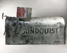 画像8: Early 1920's "Galvanized Steel " RURAL U.S. MAILBOX (8)