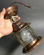 画像6: 1930's "Lantern" Solid Copper Porch Lamp  (6)