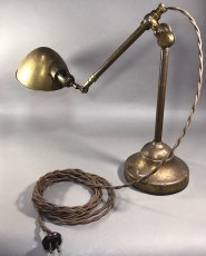 画像17: 【Rare】1900-10's Early "O.C.White" Brass Telescopic Table Lamp (17)