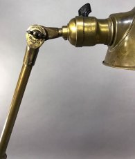 画像7: 1910's Early "O.C.White" Brass Telescopic Desk Lamp (7)