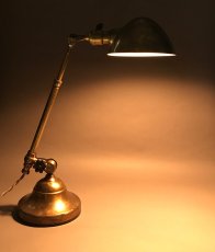 画像4: 1910's Early "O.C.White" Brass Telescopic Desk Lamp (4)