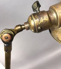 画像7: 【Rare】1900-10's Early "O.C.White" Brass Telescopic Table Lamp (7)