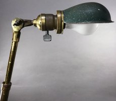 画像4: 1910-20's "O.C.White" Brass Brass Clamp On Work Lamp (4)