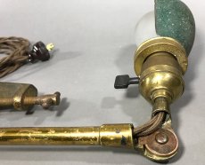 画像13: 1910-20's "O.C.White" Brass Brass Clamp On Work Lamp (13)