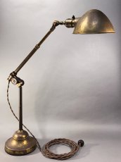 画像1: 【Rare】1900-10's Early "O.C.White" Brass Telescopic Table Lamp (1)