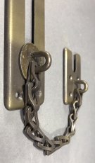 画像2: "Bronze Finish" Slide Chain Lock (2)