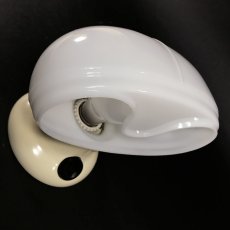 画像1: 1940's  "ART DECO" Milk Glass Bathroom Lamp (1)