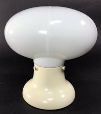 画像5: 1940's  "ART DECO" Milk Glass Bathroom Lamp (5)