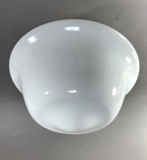 画像4:  1920-40's Milk Glass "School House" Ceiling Light  (4)