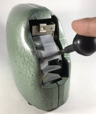 画像13: 1940's Machine Age "BIG-INCH" Iron Tape Dispenser (13)
