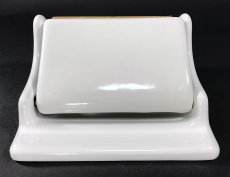 画像7: 1920-30's German-Deco ""Porcelain" Toilet Paper Holder (7)