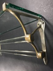 画像4: 1900-20's Cast-Brass "Spider Web" Bathroom Rack/Shelf (4)