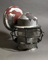 画像5: 1940's "Shabby" Caged Porch Lamp (5)