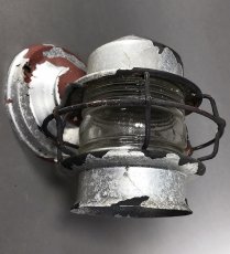 画像11: 1940's "Shabby" Caged Porch Lamp (11)