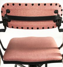 画像11: -☆PINK ＆ BLACK☆- 【1950's Style】 1930's "Studded Backrest" Desk Chair (11)
