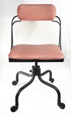 画像3: -☆PINK ＆ BLACK☆- 【1950's Style】 1930's "Studded Backrest" Desk Chair (3)